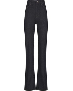 Balenciaga High Waist Slim Jeans - Blauw