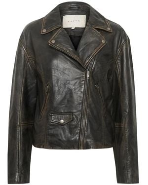 Kaffe Leather Jackets - Negro