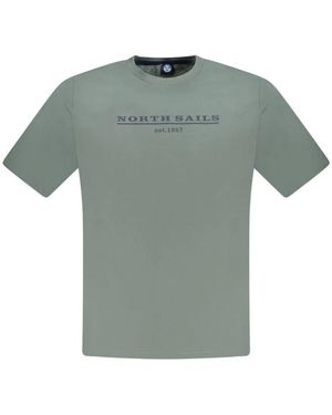 North Sails T-shirt in cotone verde