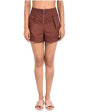 Patrizia Pepe Casual Shorts - Rojo