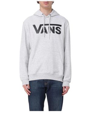 Vans Klassischer Logo Pullover Sweatshirt Grau