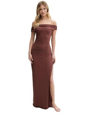 Bondeye Nixi Maxikleid - Rot