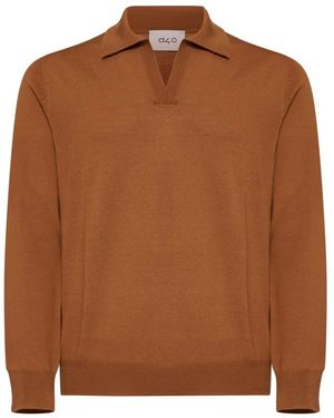 D4.0 V-Neck Knitwear - Marrone