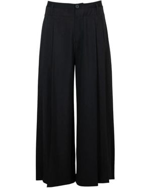 High Wide Trousers - Negro