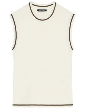 ARMANI EXCHANGE Round-Neck Knitwear - Natural