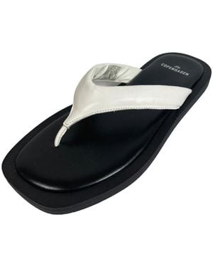 Copenhagen Shoes Nappa leder sandalen schwarz/weiß
