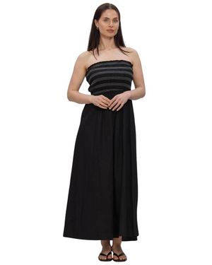 Object Kleedjes ,Zwart ,Katoen Objelly Hope S/L Re Smock Midi Jurk