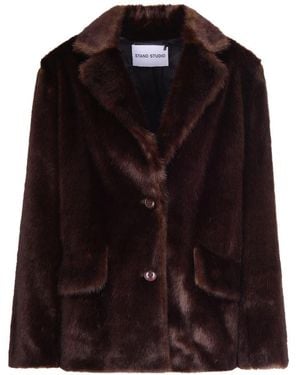Stand Studio Faux Fur & Shearling Jackets - Black