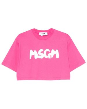 MSGM T-Shirts - Rose