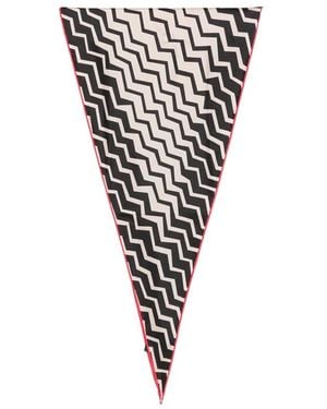 Missoni Accessoires ,Veelkleurig ,Driekhoekige Sjaal - Zwart