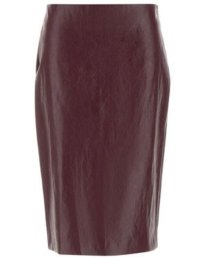 Marella Rokken ,Rood ,Leer Biada Rok - Paars