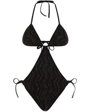 Missoni Sequins Zigzag Trikini - Zwart