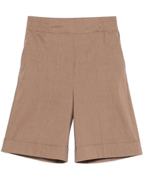D.exterior Casual Shorts - Brown