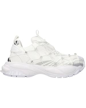 Versace Stoffen Sneakers - Wit