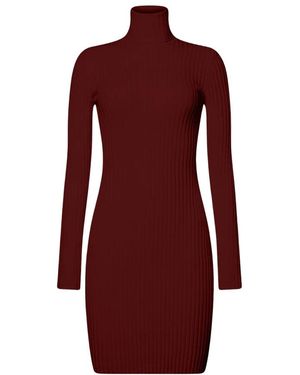 Wolford Kleedjes ,Rood ,Katoen Merino Rib Jurk