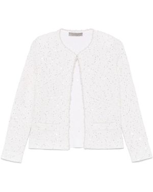 D.exterior Elegante Bianco Oberbekleidung Jacke - Weiß
