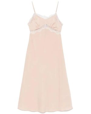 Vivetta Kleedjes ,Polyester Midi Jurken - Roze