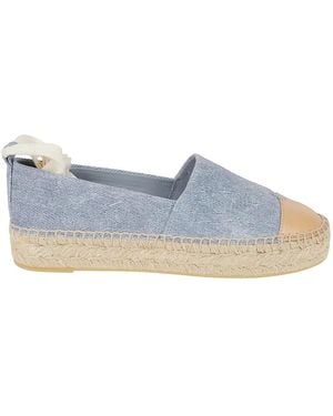 Tory Burch Schoenen ,Blauw ,Espadrilles Met Platte Neus
