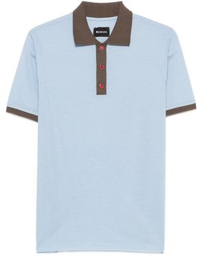 Kiton Polo Shirts - Blu