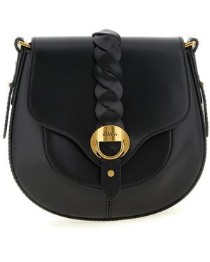 Isabel Marant Tassen ,Zwart ,Leer Small Altay Smooth Leather Crossbody Bag