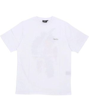 DOLLY NOIRE Weißes T-Shirt Mit Kurzem Ärmel Und Druck