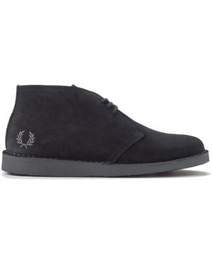 Fred Perry Hawley Schnürstiefel - Blau