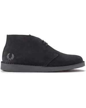 Fred Perry Lace-Up Boots - Blue
