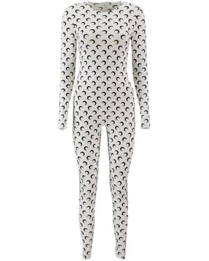 Marine Serre Jumpsuits - Bianco