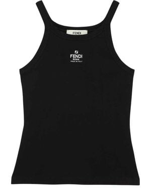 Fendi Sleeveless Tops - Black