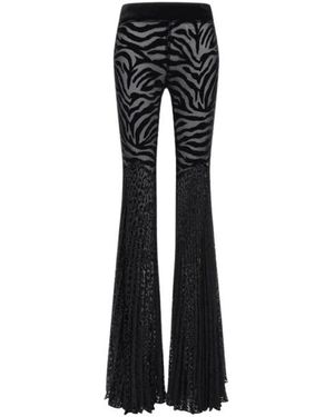 Roberto Cavalli Wide Trousers - Black