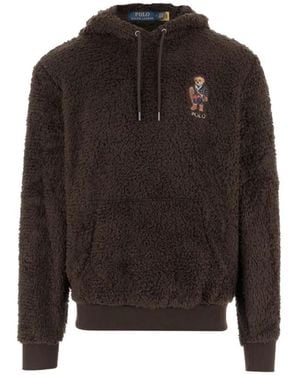 Polo Ralph Lauren Bruine Sweatshirt Klassieke Stijl Aw25 - Zwart