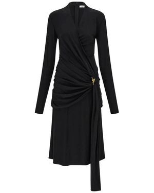 Ferragamo Wrap Dresses - Negro