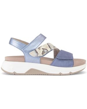 Gabor Platte Sandalen - Blauw