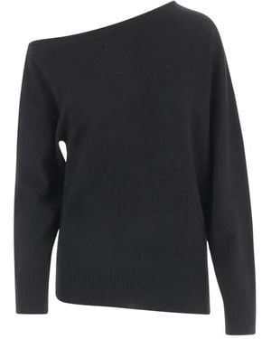 arch4 Truien & Vesten ,Zwart ,Kasjmier One-Shoulder Cashmere Sweater - Grijs