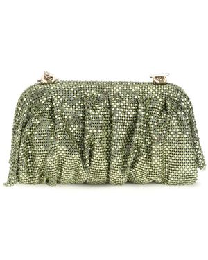 Benedetta Bruzziches Tassen ,Groen ,Satijn Venus Clutch
