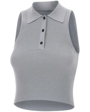 a. roege hove Sleeveless Tops - Grey