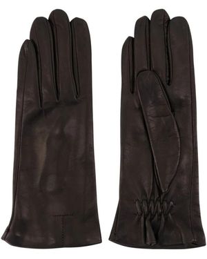 TOTEME Accessoires ,Zwart ,Leer Leren Handschoenen
