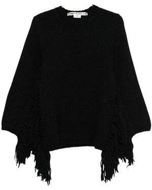 Comme des Garçons Round-Neck Knitwear - Black