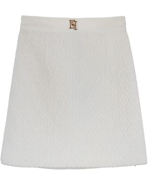 Elisabetta Franchi Short Skirts - White