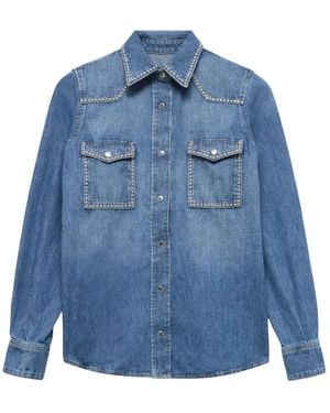 7 For All Mankind Denim Shirts - Bleu