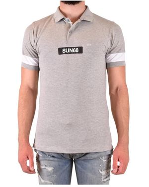 Sun 68 Polo Shirts - Grey