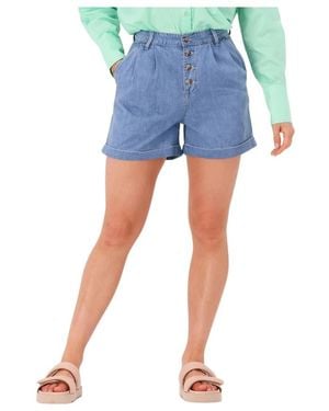 Object Blaue High Waist Denim Shorts