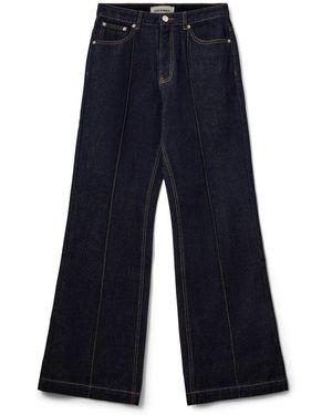 Sofie Schnoor Jeans ,Zwart ,Denim Wide Jeans - Blauw