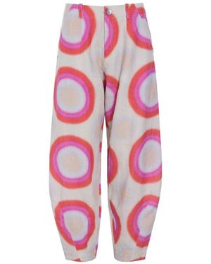 Bitte Kai Rand Broeken ,Veelkleurig ,Linnen Harukaze Broeken - Roze