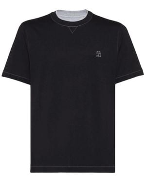 Brunello Cucinelli T-Shirts - Black