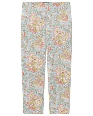 Seductive Cropped Trousers - Multicolor