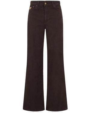 Lois Wide Jeans - Marron
