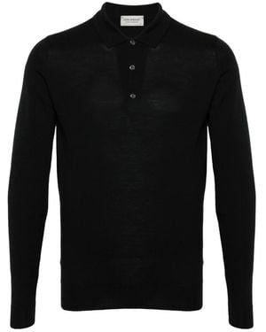 John Smedley Polo Shirts - Zwart