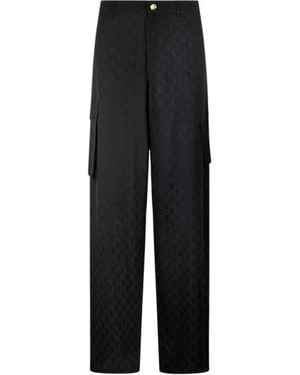 Roberto Cavalli Wide Trousers - Black