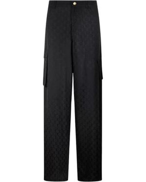 Roberto Cavalli Wide Trousers - Black